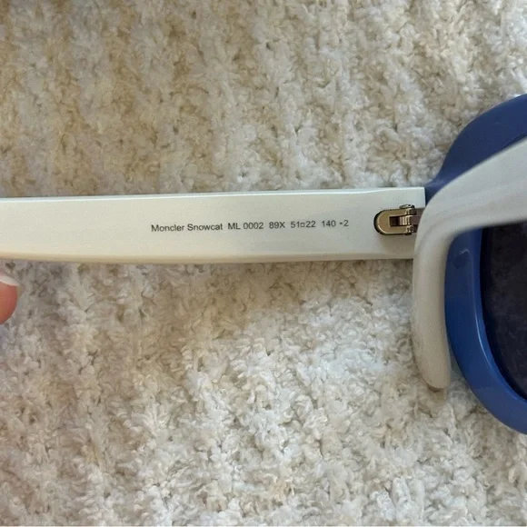 Moncler Snowcat Sunglasses in Blue - Picture 8 of 10